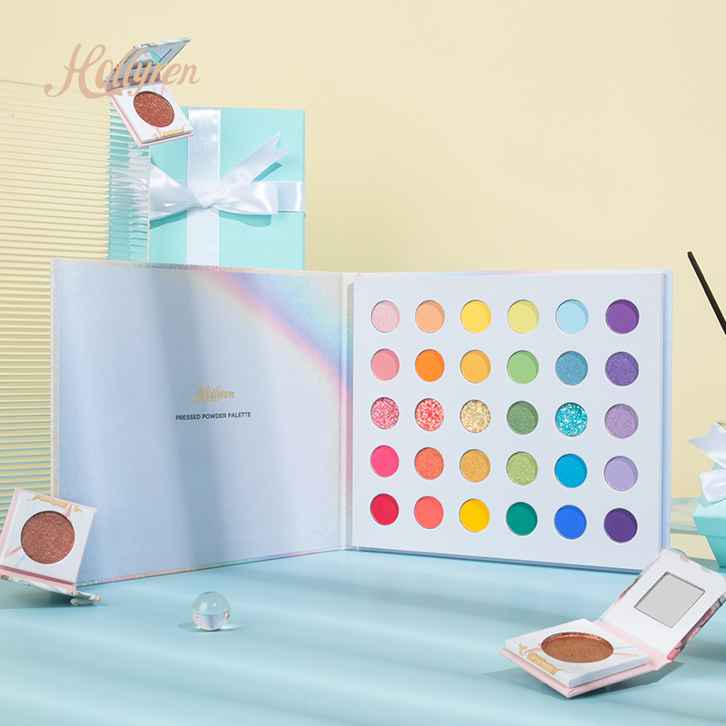 Custom packaging organic pigmented eyeshadow palettes private label vegan unique eyeshadow palette
