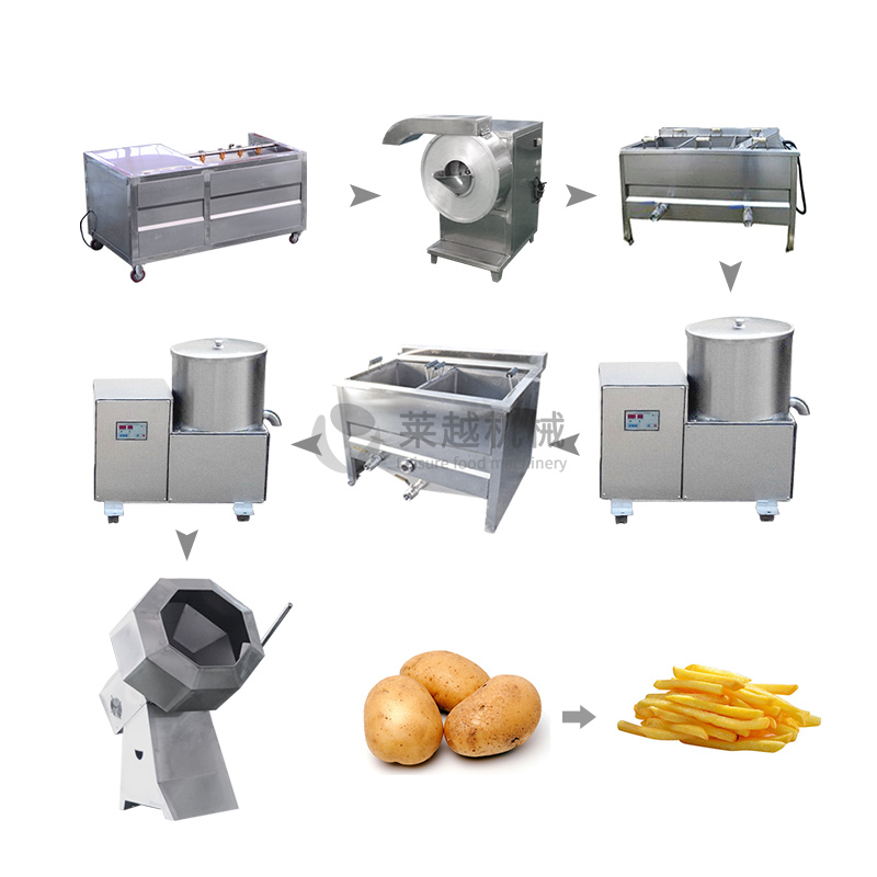 Leisure semi-automatic save power machine chips potato line potato chips machine production line