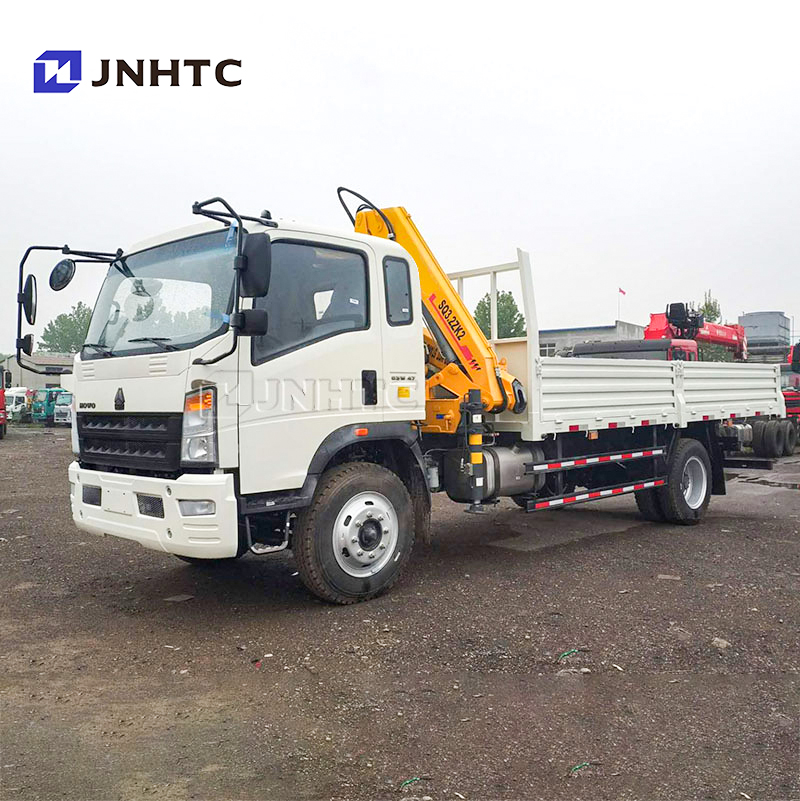 2023 новый, горячая Распродажа, грузовой автомобиль Sinotruk HOWO 4*2 с 5-тонным гидравлическим автокраном