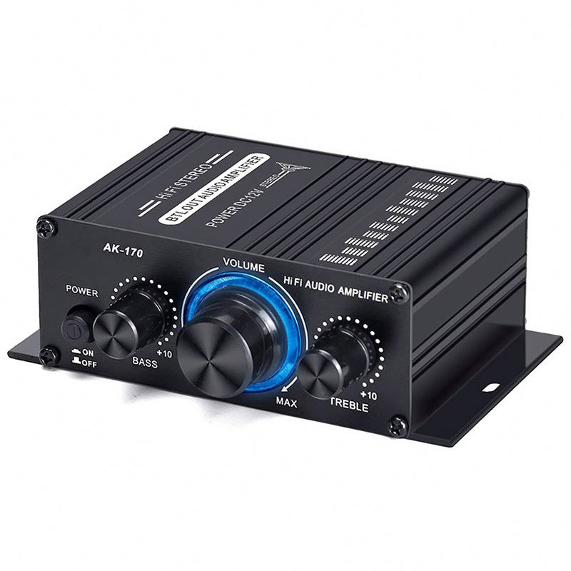 Ak170 2 канала Hi-Fi 20 Вт + 20 Вт сабвуфер аудио усилитель для автомобиля