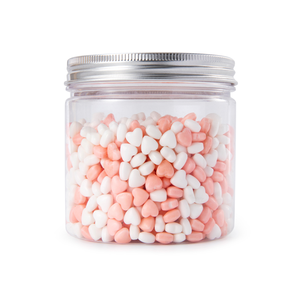 250g Baking decoration Bulk Piece Pink Heart-shaped Hard Candy Cake Decoration Colorful Sugar Multi-style Mixed Tablet Candy