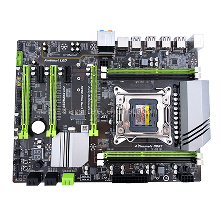 Материнская плата HAISEN для настольного компьютера с чипсетом intel X79 lga 2011 X79 с памятью M.2 и 4 DDR3
