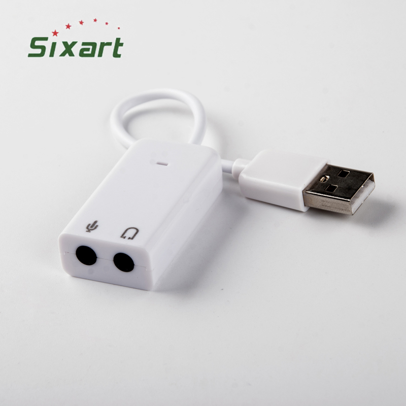 Музыкальная акустическая карта с USB 3,5 на гнездо 7,1 мм, адаптер для микрофона