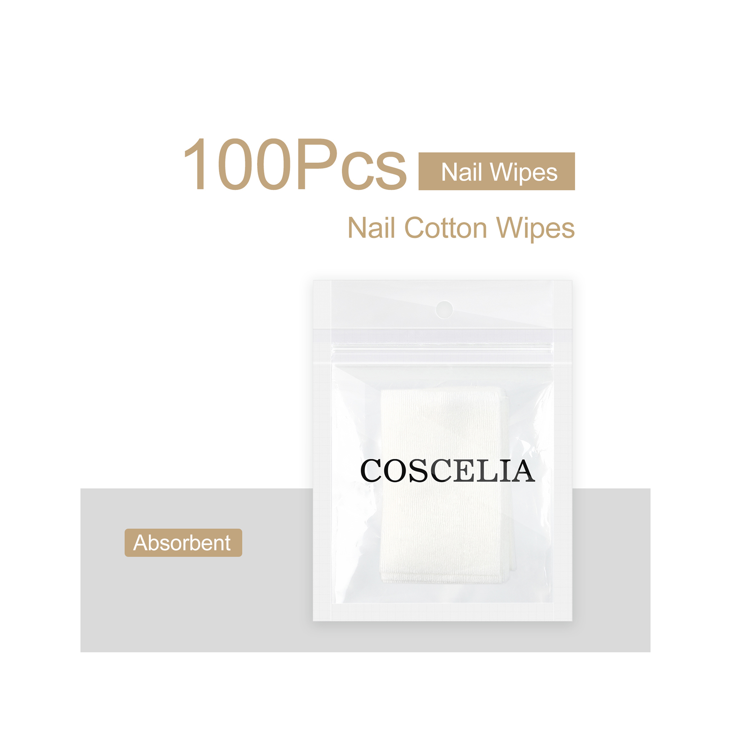 Coscelia одноразовые 100 шт полотенце для ногтей гель для снятия бумага для очистки маникюрных инструментов
