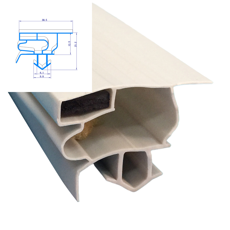 Competitive Rubber Extruded Fridge / Refrigerator Door Gasket Magnetic Strips Manufacturer