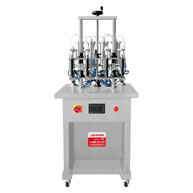 2ML 10ML 4 nozzles perfume vial bottle vacuum filling machine