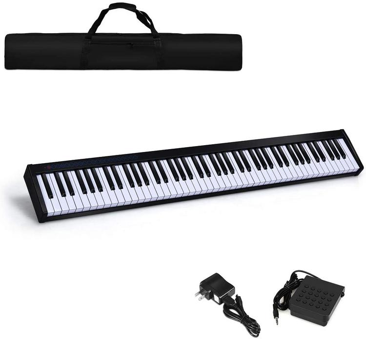 Portable Piano 88 Keys Mini Electronic Organ Musical Piano Teaching Keyboard Educational Toys For Kids Children Birthday Gift