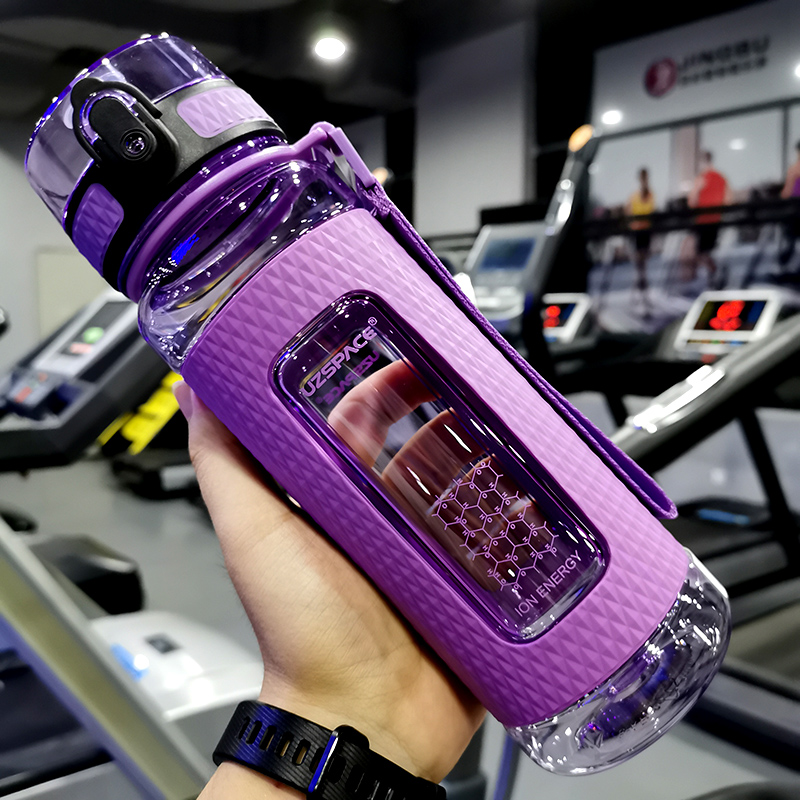 Силиконовая крышка бутылки 700 мл литий-ионный энергии Спортивная бутылка для питья с серого цвета из бисфенола-а (без содержания биосфенола) защита от утечек