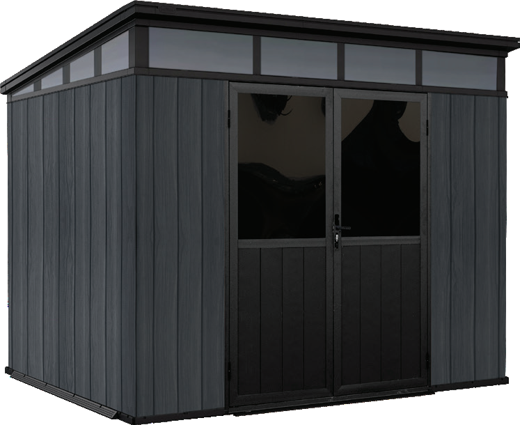 M Series European Style Easy Installing Weather Resistant Yard And Garden Wood Plastic Composite Shed House