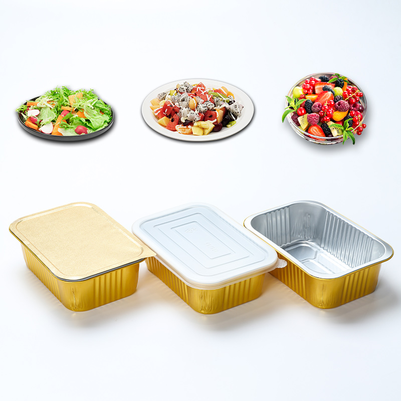 china factory price aluminum takeaway box aluminum bread toast box aluminum foil packaging box