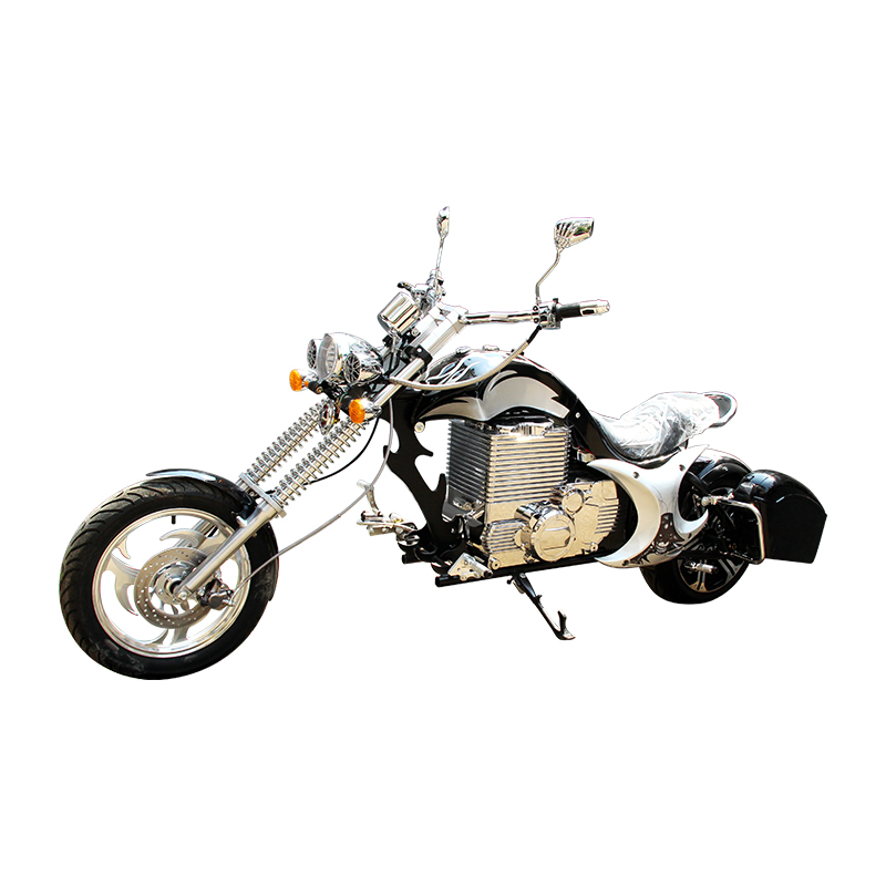 High speed 3000W 72V electric chopper motorcycle with lithium battery