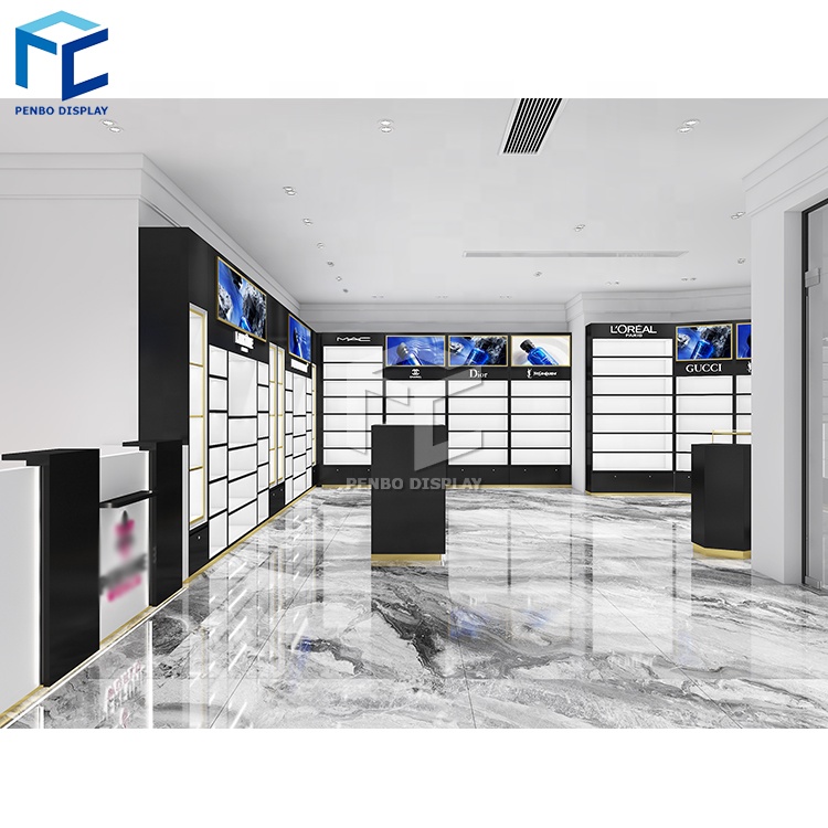 Perfume Store Cabinet Design Display Showcase Furniture Perfume Shop Decoration For Perfume Shop