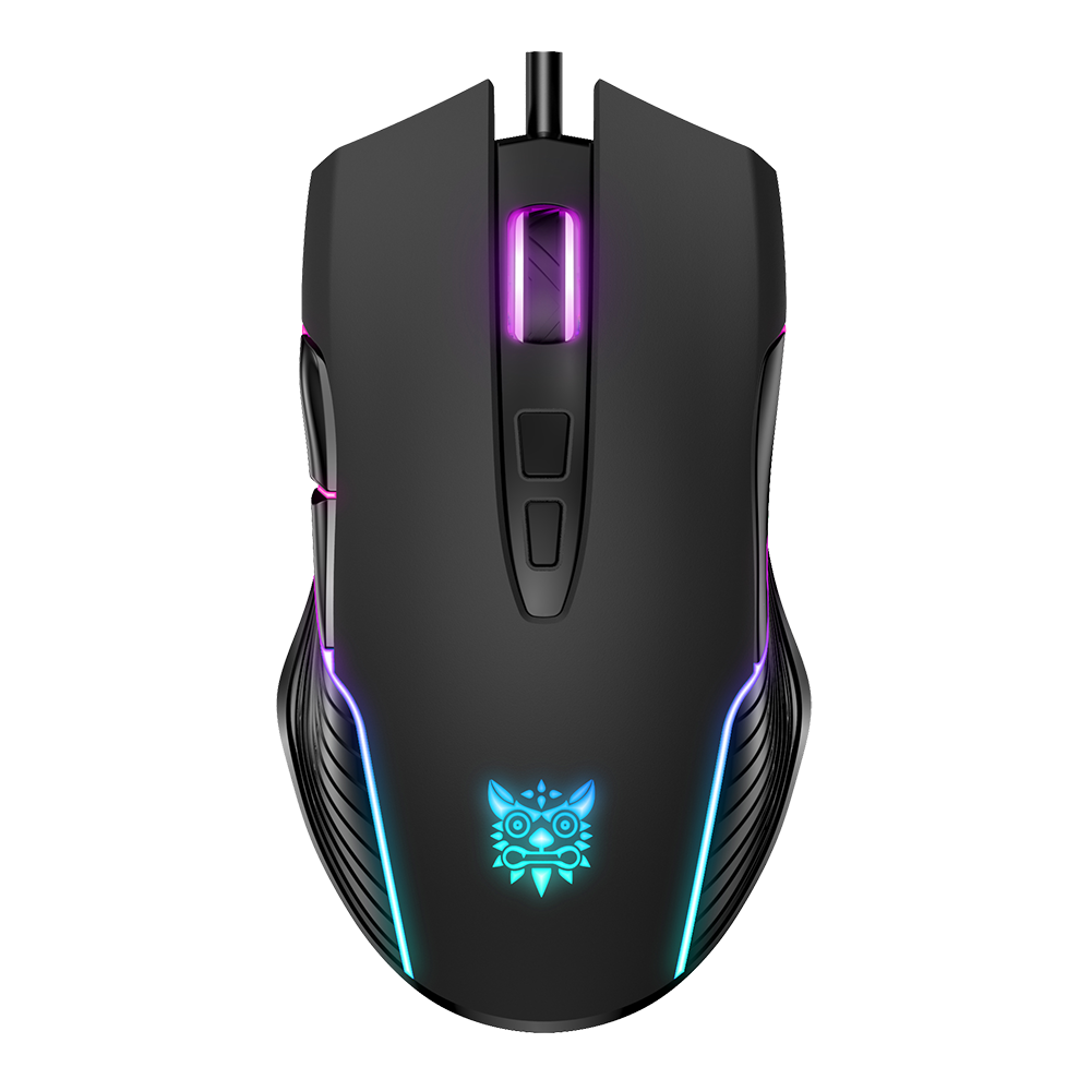 Проводная эргономичная мышь Onikuma CW905, Регулируемая DPI, RGB