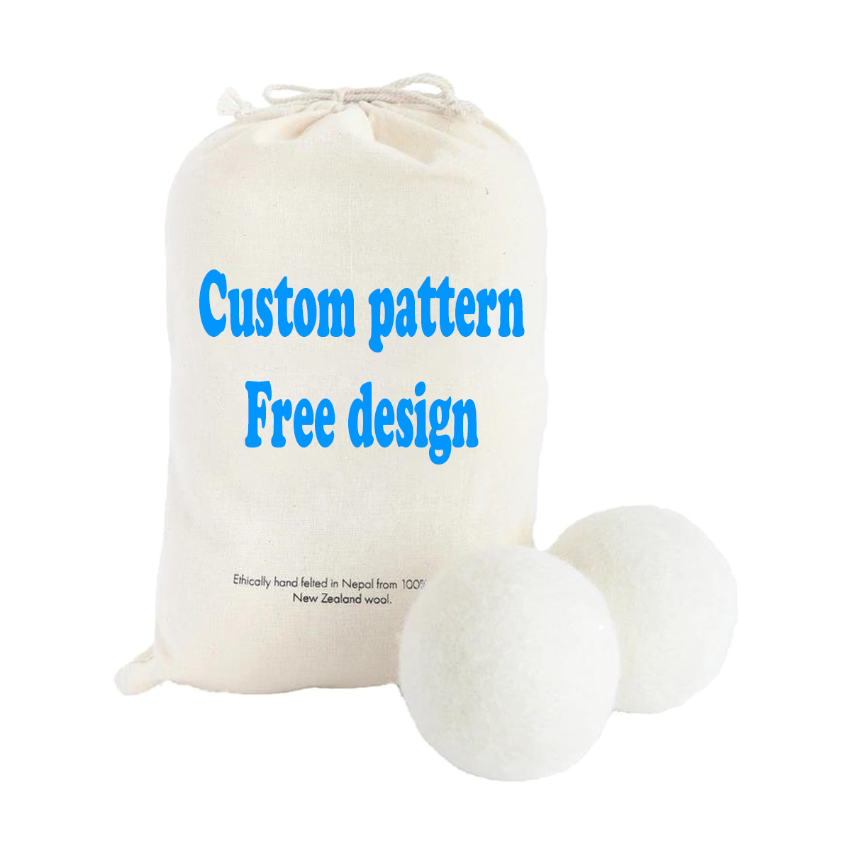 trending 2020 6 Pack 7 cm 100% New Zealand Pure Organic Round White Wool Dryer Ball
