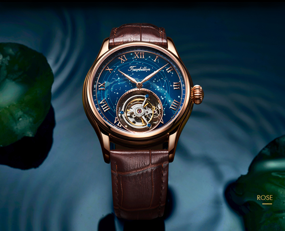 Tourbillon часы мужские деловые механические наручные часы автоматические часы; uxury