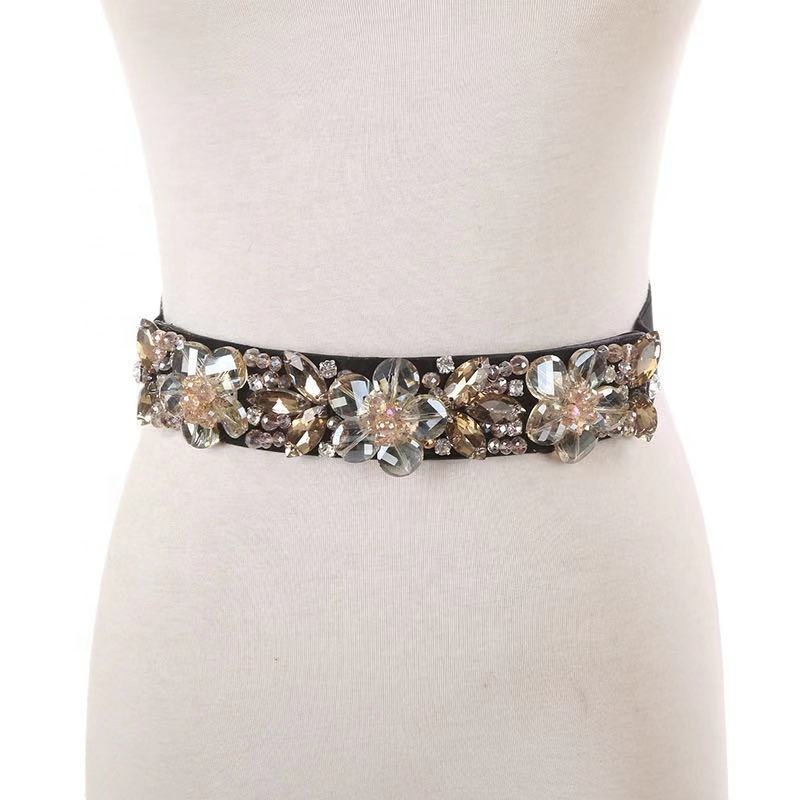 Wholesale Super Fantasy Women Beads Belt With Types of O Ring Buckles
