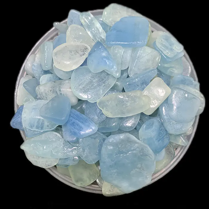 Irregular Frosted Decorative Glass Rocks For Vase Filler