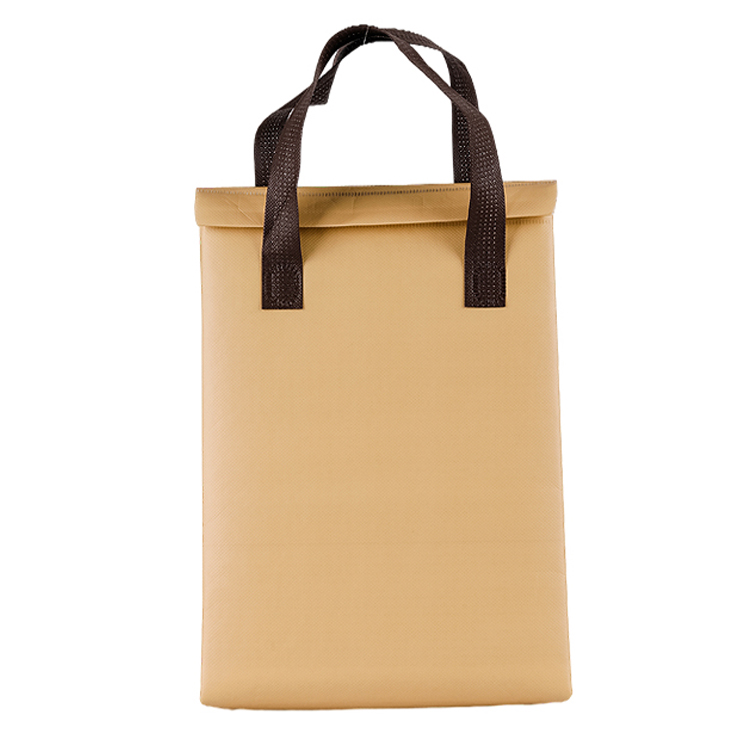 Custom Food Delivery Waterproof Low Cost Lunch Bag Non Woven Cooler Bag