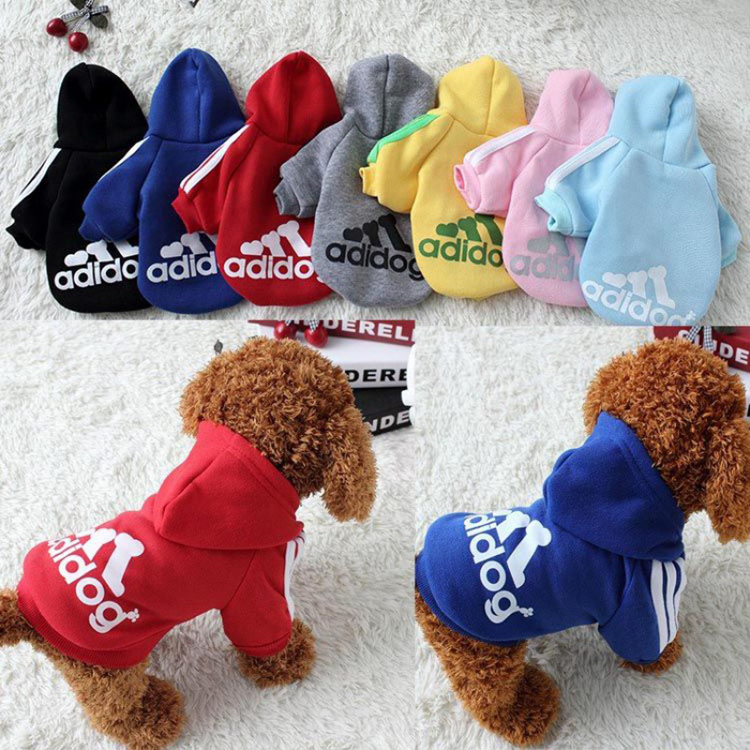 Free shipping autumn and winter pet clothes ropa de perro two-leg four-leg fleece puppy blank cat dog woof hoodie