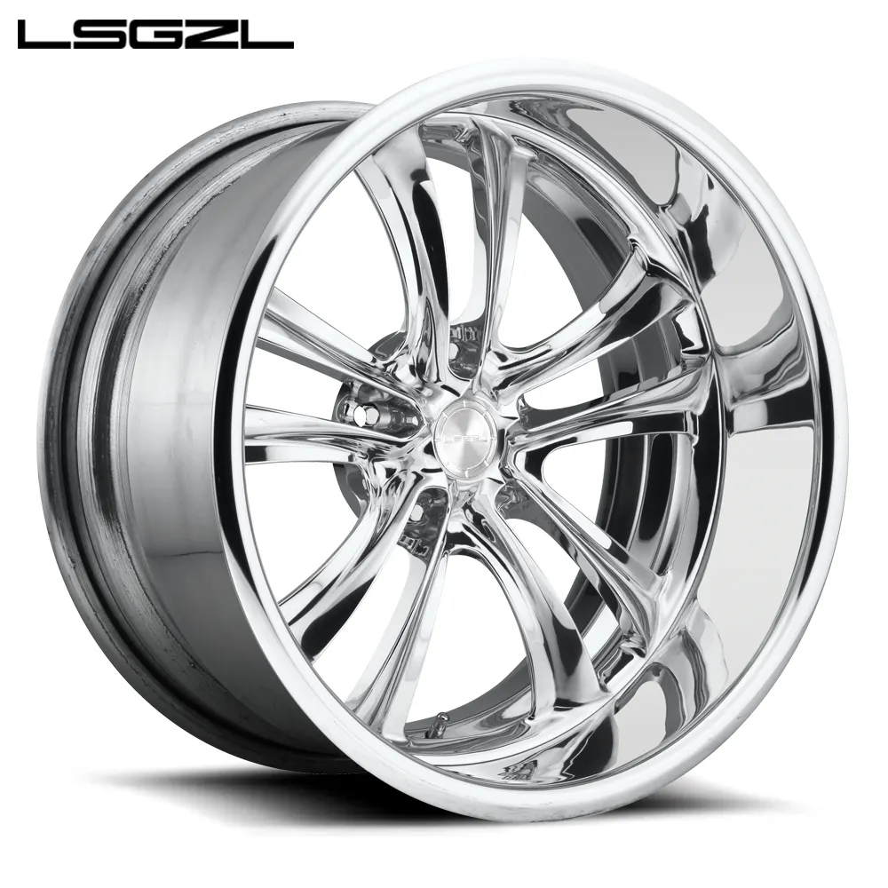 LSGZL  Custom20 22 24 26 Inch wheel Deep Concave Forged Alloy Chrome Wheel Rims