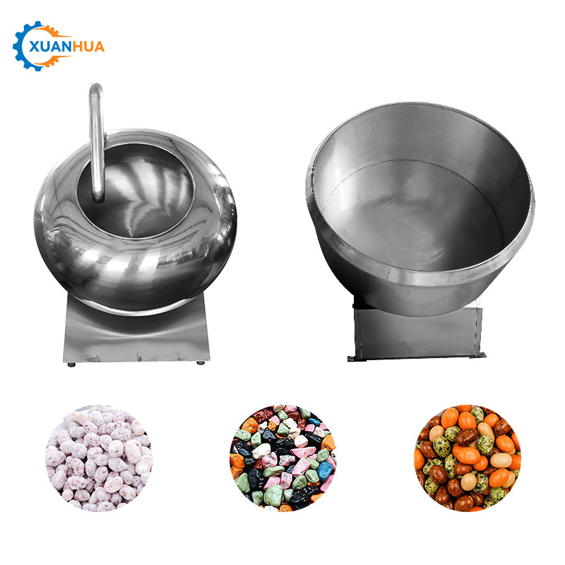 Small tablet candy chewing gum film coating tablet pan machine truffle chocolate ball making machine