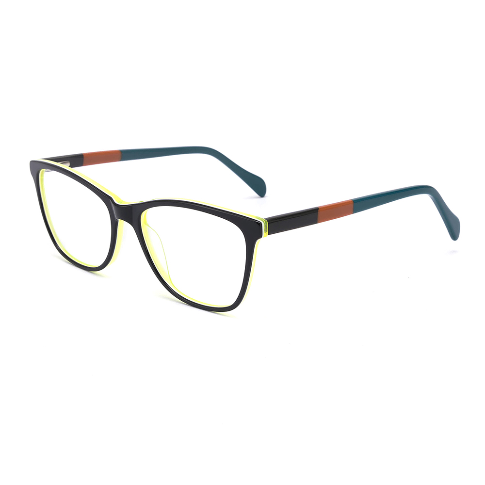 Brillen lunettes femmes china optical two color glasses frame