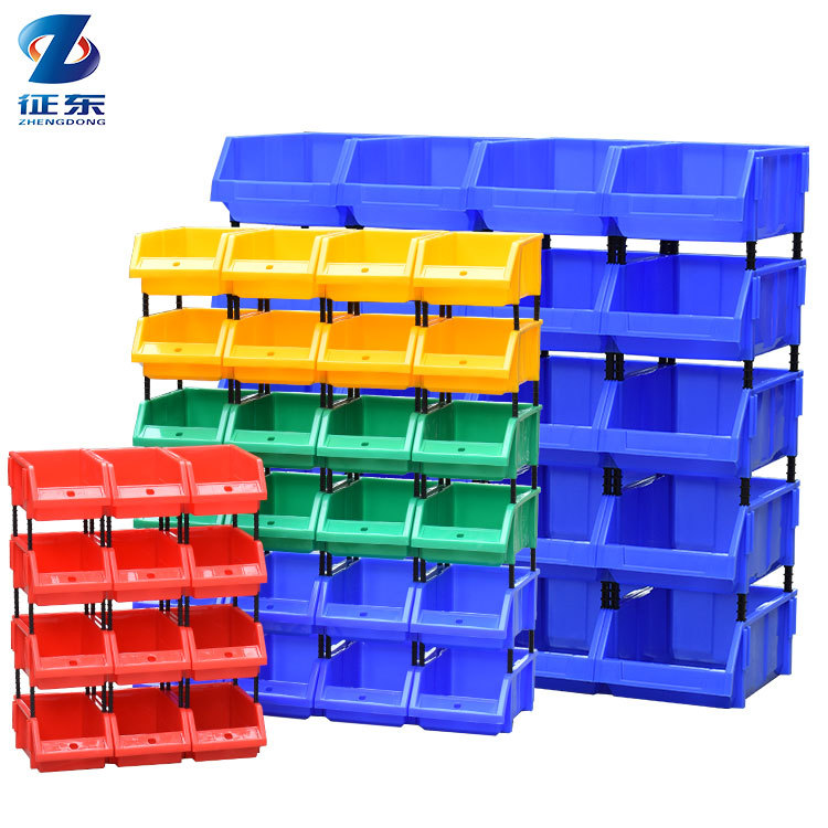 Plastic Bin Box Storage Stackable Stackable Plastic Bins Warehouse Tools Storage Organizer