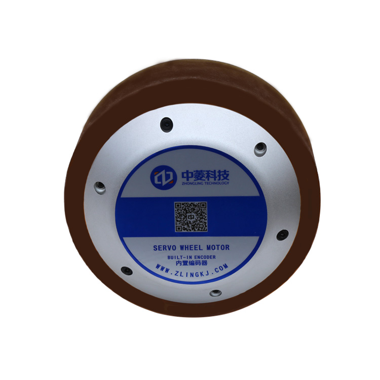 48V 8 inch 300kg brushless dc 4096 magnetic encoder hub servo motor wheel for automatic material transport transfer trolley