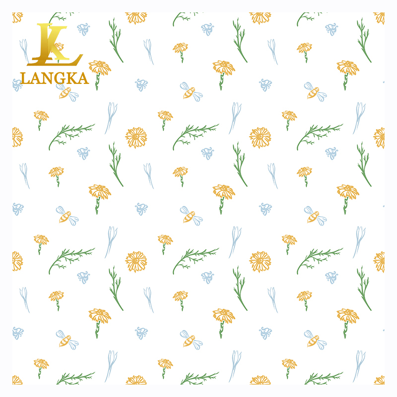 Langka wholesale 100% cotton jersey custom printed stock lots of knitted fabric digital printing