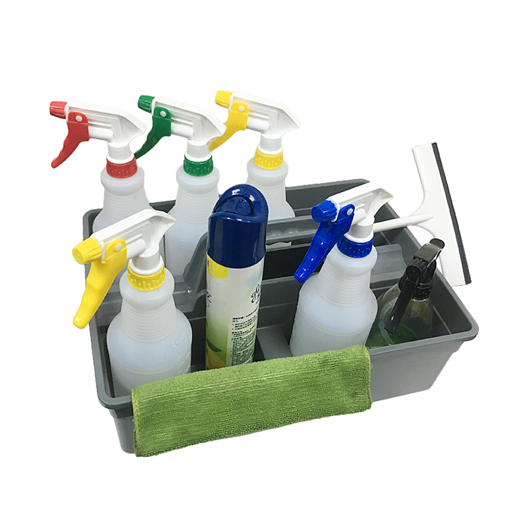 Comercial hotel cleaning tool adjustable black plastic floor window squeegee with long handle