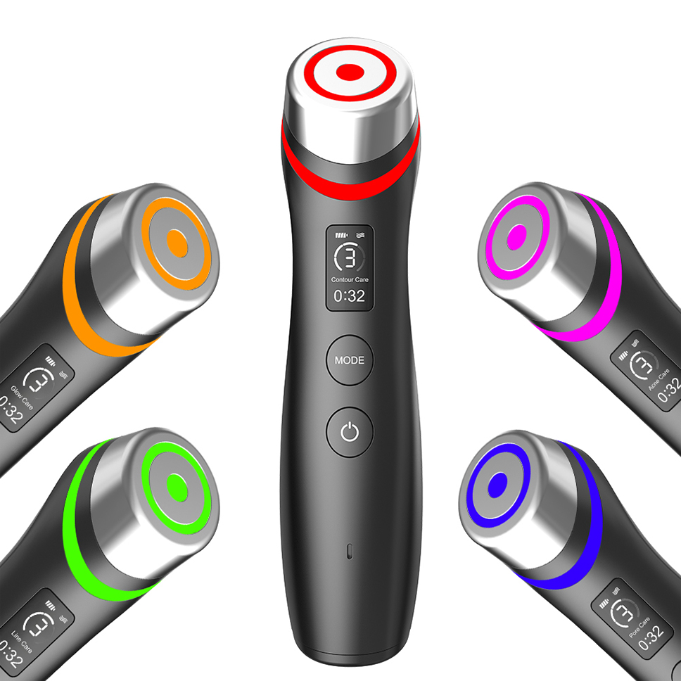 Micro-current Wrinkle Remover skin care 6 in 1 v Shape ems Face Lift rf Skin Rejuvenation Tightening Anti-aging Beauty