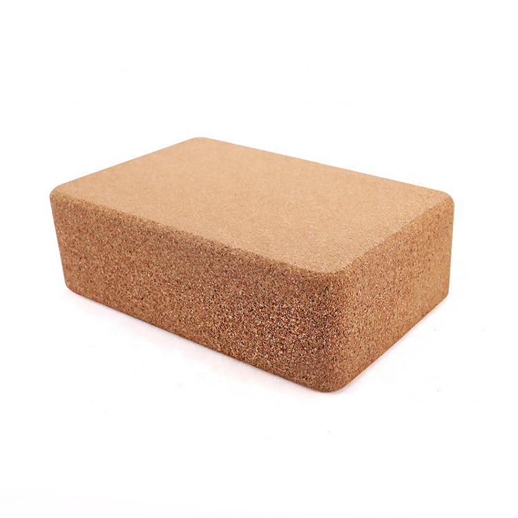 YUANFENG Cork Yoga Block Solid Natural Cork Exercise Brick - 9 x 6 x 3 Inches