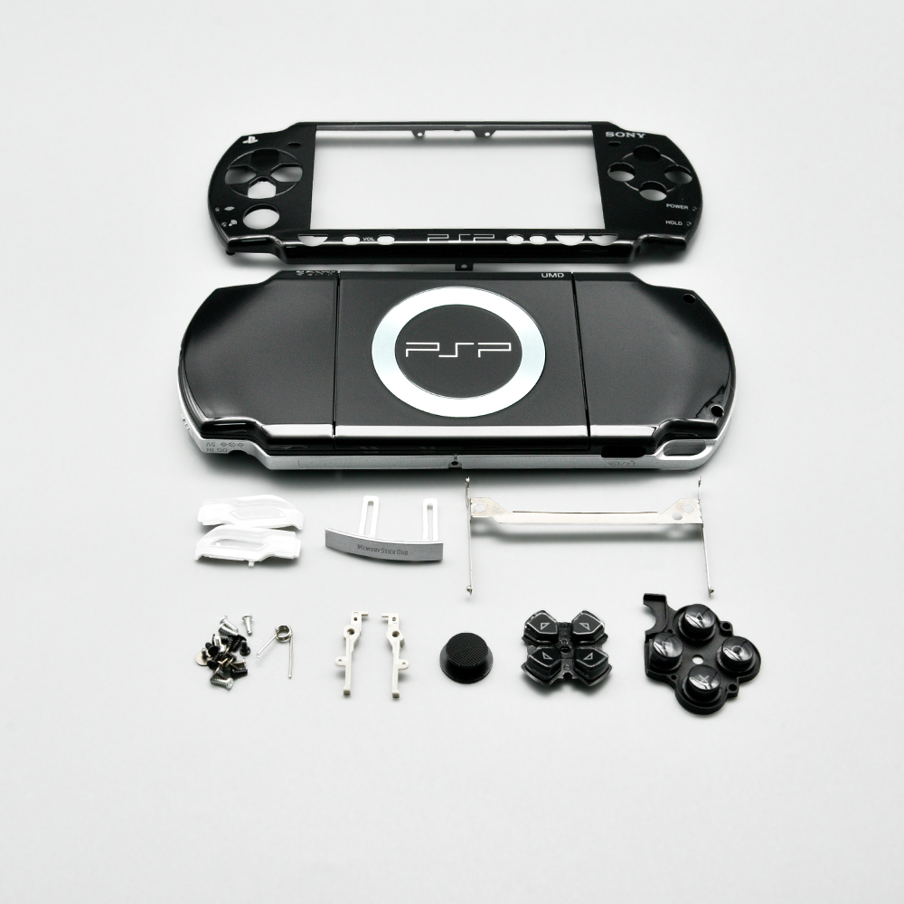 Для PSP 2000 полный комплект черная Консоль Корпус Корпуса чехлы чехол с полным набором ключей
