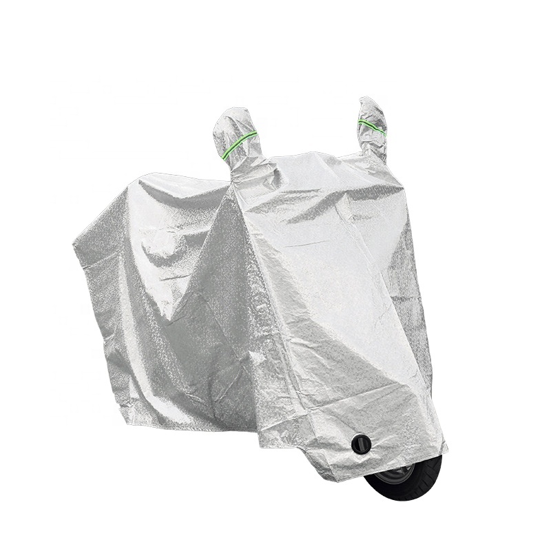 Universal Waterproof Rain Cover Silver Hanging Cover Motorcycle for Scooter Dust Proof Motorcycle 420D Oxford Cloth Logo Storage
