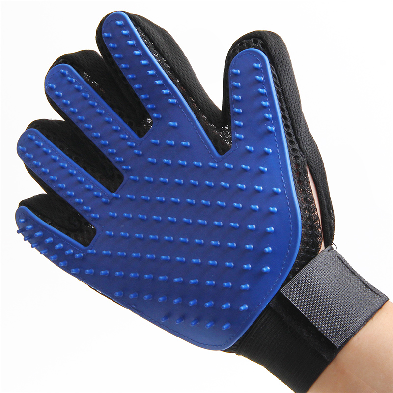 Pet Dog Grooming Glove Five Fingers Hair Removal Pet Gloves Grooming Silicone Glove Brush