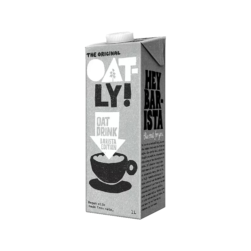 Oatly vegetable protein beverage coffee master Oat milk for coffee drink