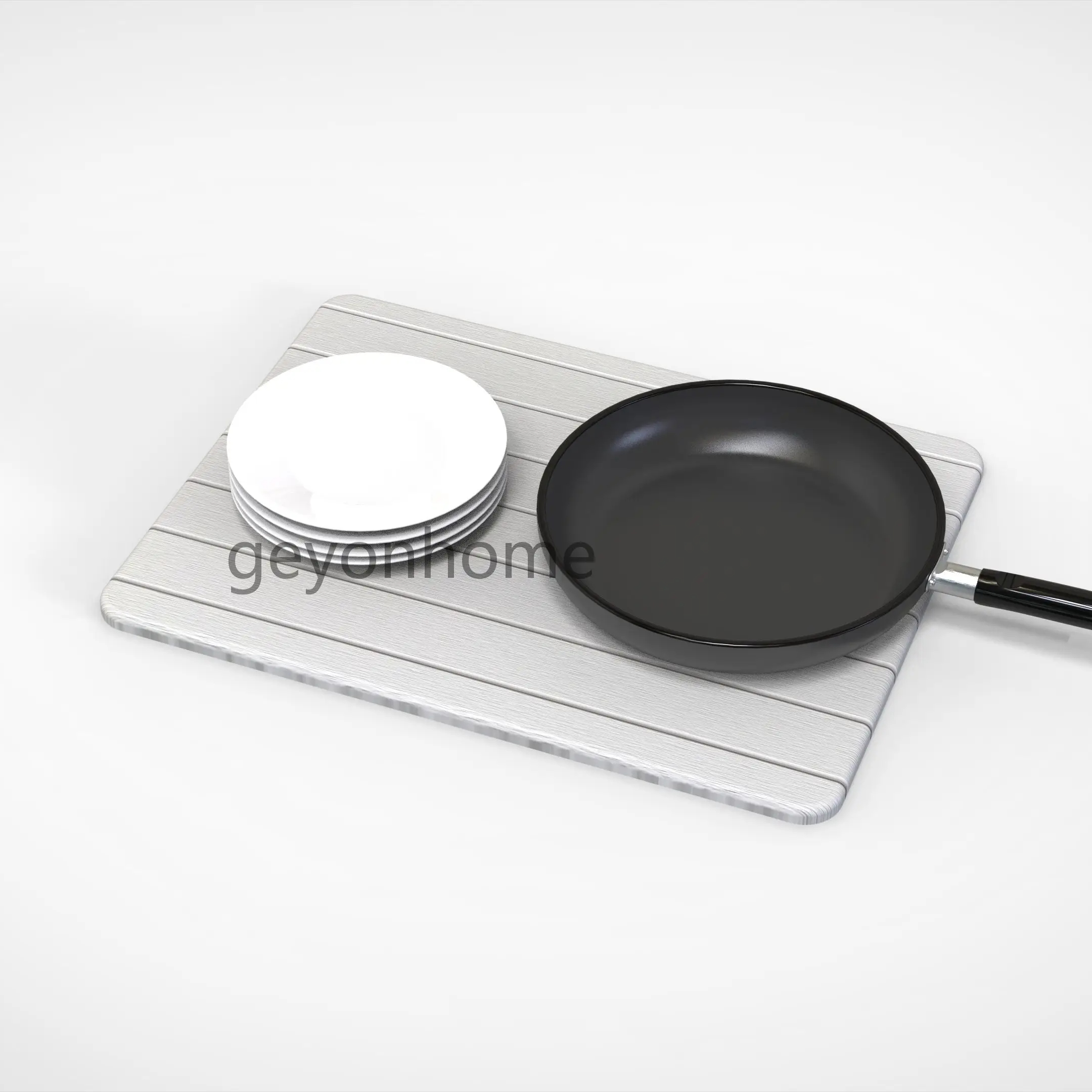 Luxury design Factory Directly Adsorbent Kitchen Mat Stone Dish Drying Mat for Kitchen