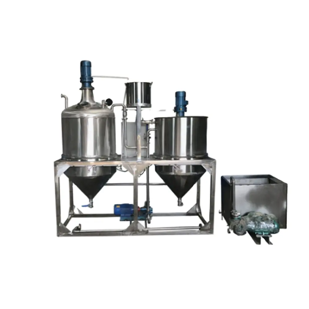 Vegetable oil bleaching deodorization processing plant crude cooking oil refinery machine crude palm oil refining machine