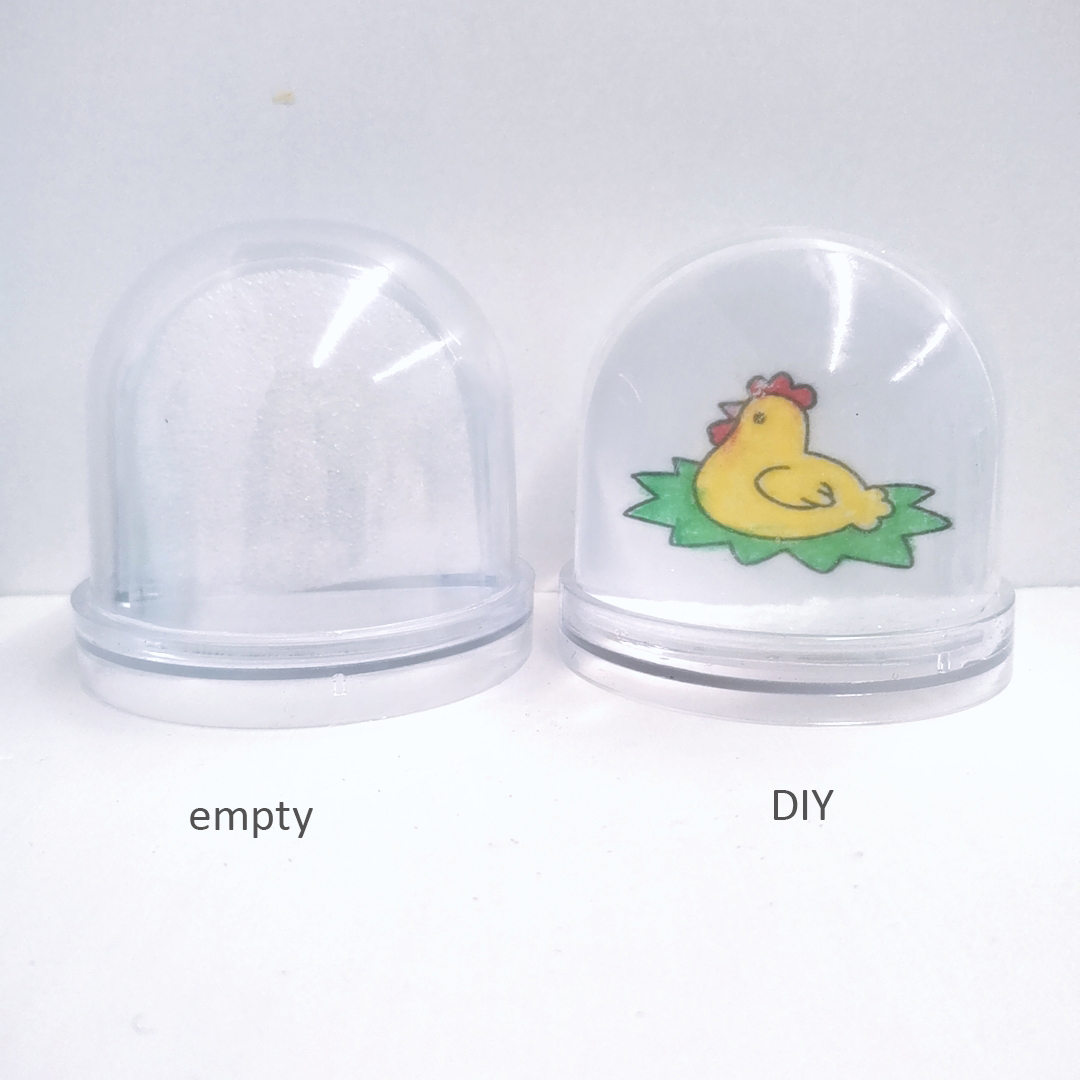 Популярные наборы ручной работы 9*9*8,5 см DIY обучающие игрушки Рисование пластиковый снежный глобус фоторамка пустая