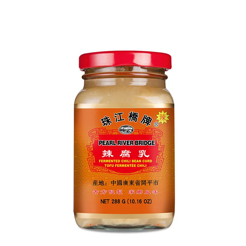 Hot Sale Factory Price OEM High Quality with Hot Pepper Pearl River Bridge 288g in Glass Bottle PRB Fermented Chili Bean Curd