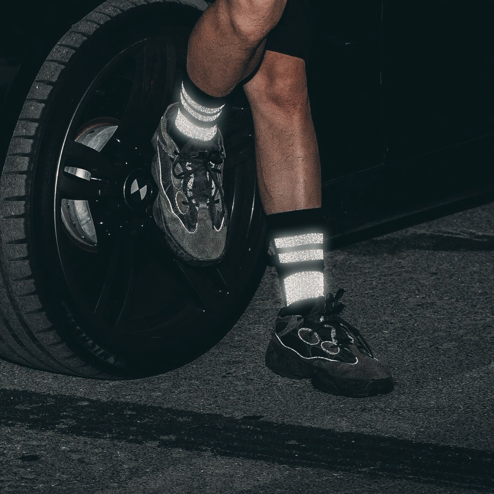 Men's Teenager Teen Fashion Latest Street Reflective Starry Sky Socks