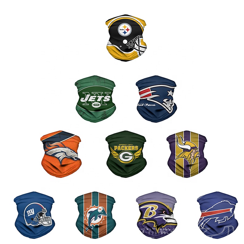 Горячая продажа NFL модная моющаяся клубная команда Nech Gaiter Facemask Green Bay Packers лицевая крышка faceMask