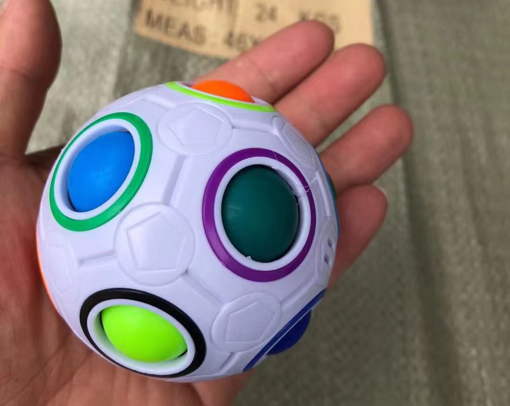 2021 New Rainbow Stress Balls Fidgets Sensory Toy Anti Stress Reliever Globules Ball Pressure Anxiety Relief Stress Fidget Ball