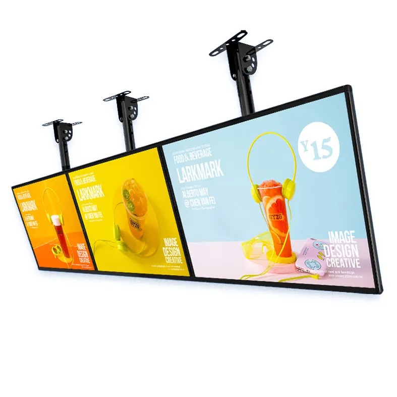 Custom Led Advertise Ultra-Thin Light Box Display Restaurant Shopping Wall Mount Menu Board Led Ultra Thin Light Box