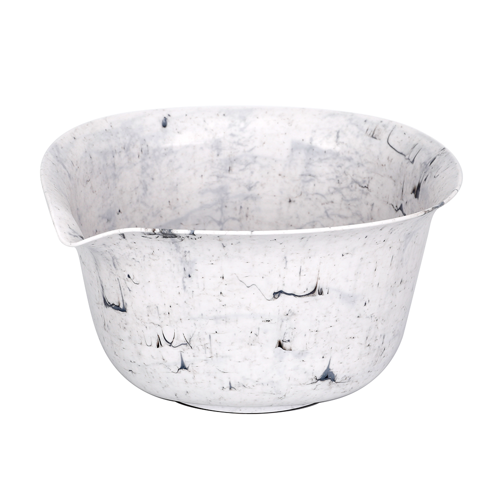 3pcs NO Toxic BPA Free Marble Color Kitchen Cooking Plastic Salad Mixing Bowl