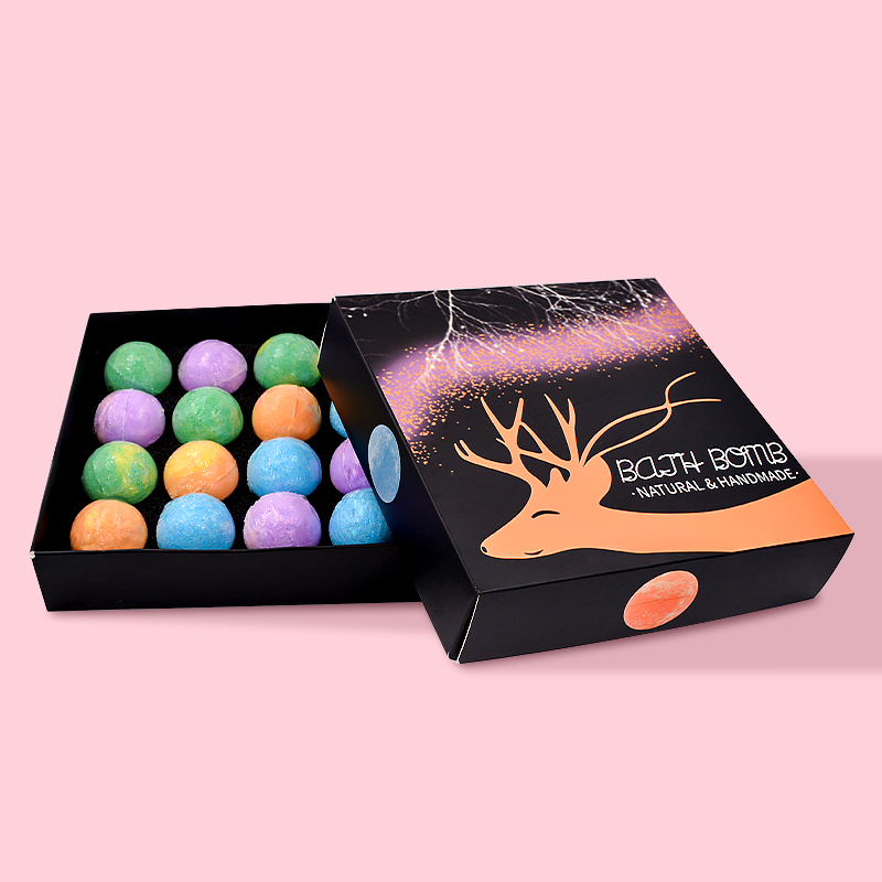 Muffin bath bomb gift set 16 pcs calender mini fizzy bombs 16 sets private label high production multi