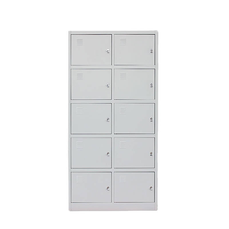 Factory direct sale 10 Doors Locker Steel Staff Wardrobe Locker Cabinet