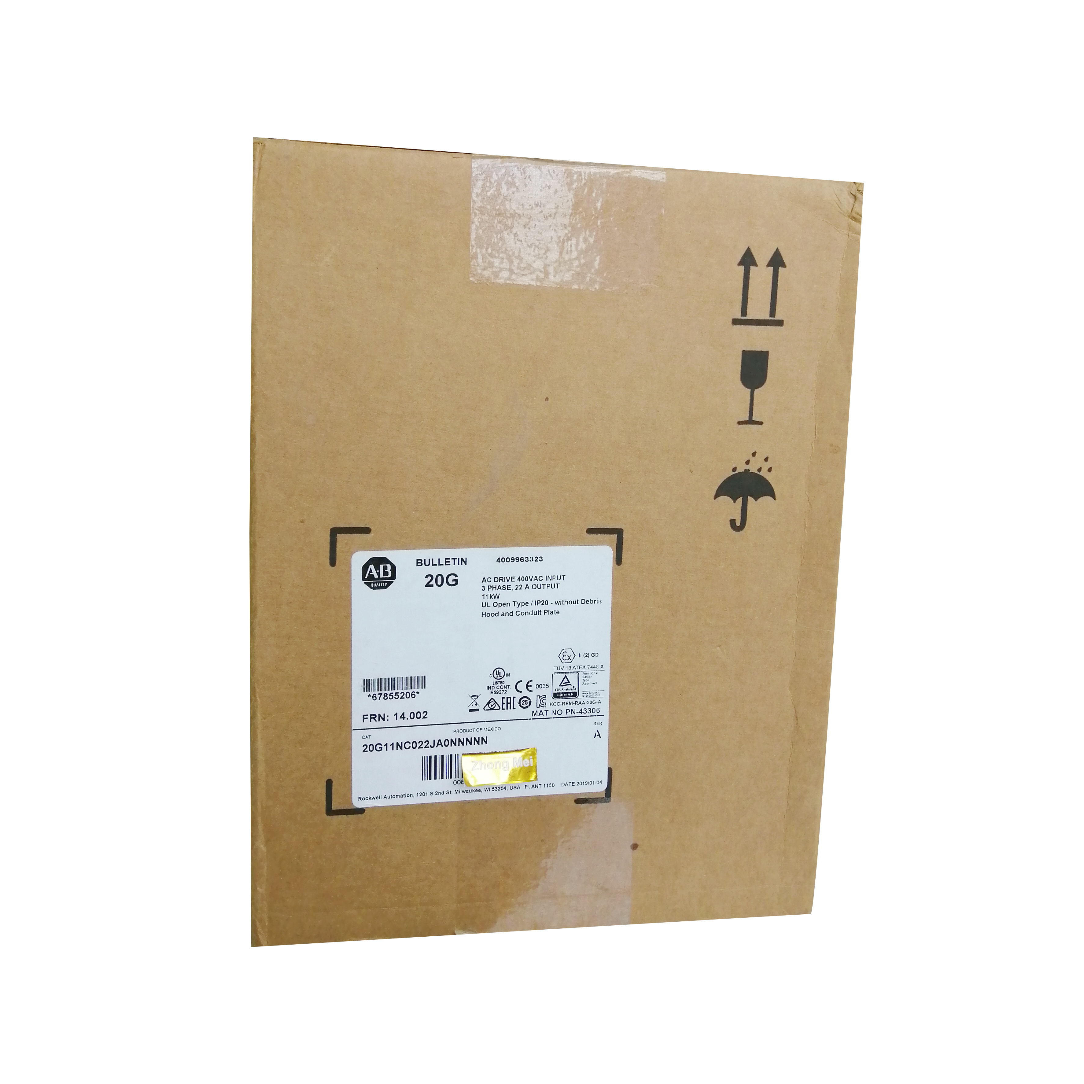 High Quality Allen Bradley Frequency Converter 20G11NC022JA0NNNNN PowerFlex 755 converter in stock