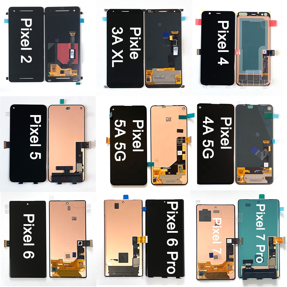 Оригинальный ЖК-экран с рамкой для Google Pixel 2 2XL 3 3A 3A XL 4 4A 5G 5 5A 6 6A 6 Pro 7 7 Pro Pantallas De Celular