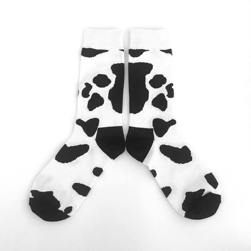 Uron socks lot cow print socks funny looking socks